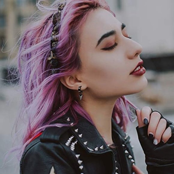 Stainless Steel Punk Goth Earrings Set - Picture 2 of 7